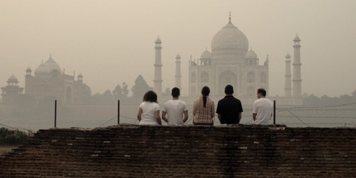 morgengrauen am Taj Mahal